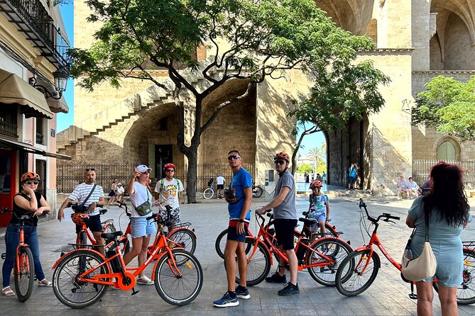 Valencia City Highlights in Guided Bike or E-Bike Tour - Stop 7 to 13: squares, bell towers, cathedrals, and the old city wall