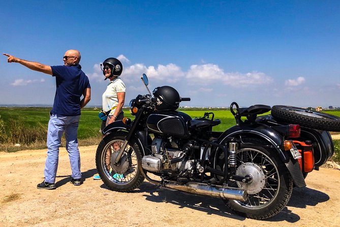 Valencia Highlights on a Vintage Sidecar with local driver - La Fabrica de Hielo, Cabanyal, and Mercado Moments for Local Flavor